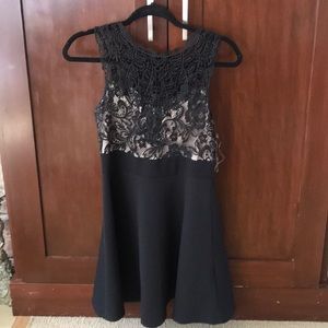 Black lace dress